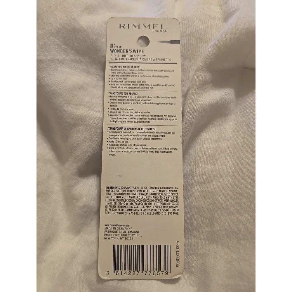 Rimmel‎ Wonder'Swipe 2 in 1 Liner To Shadow #016 Out Out